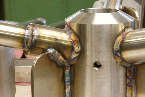Brauerei-Anlage Rohr geschweißt mit REHM WIG-Schweißgerät
