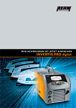 Brochure download of TIG welding machine with full color display and 240 to 450 Ampere